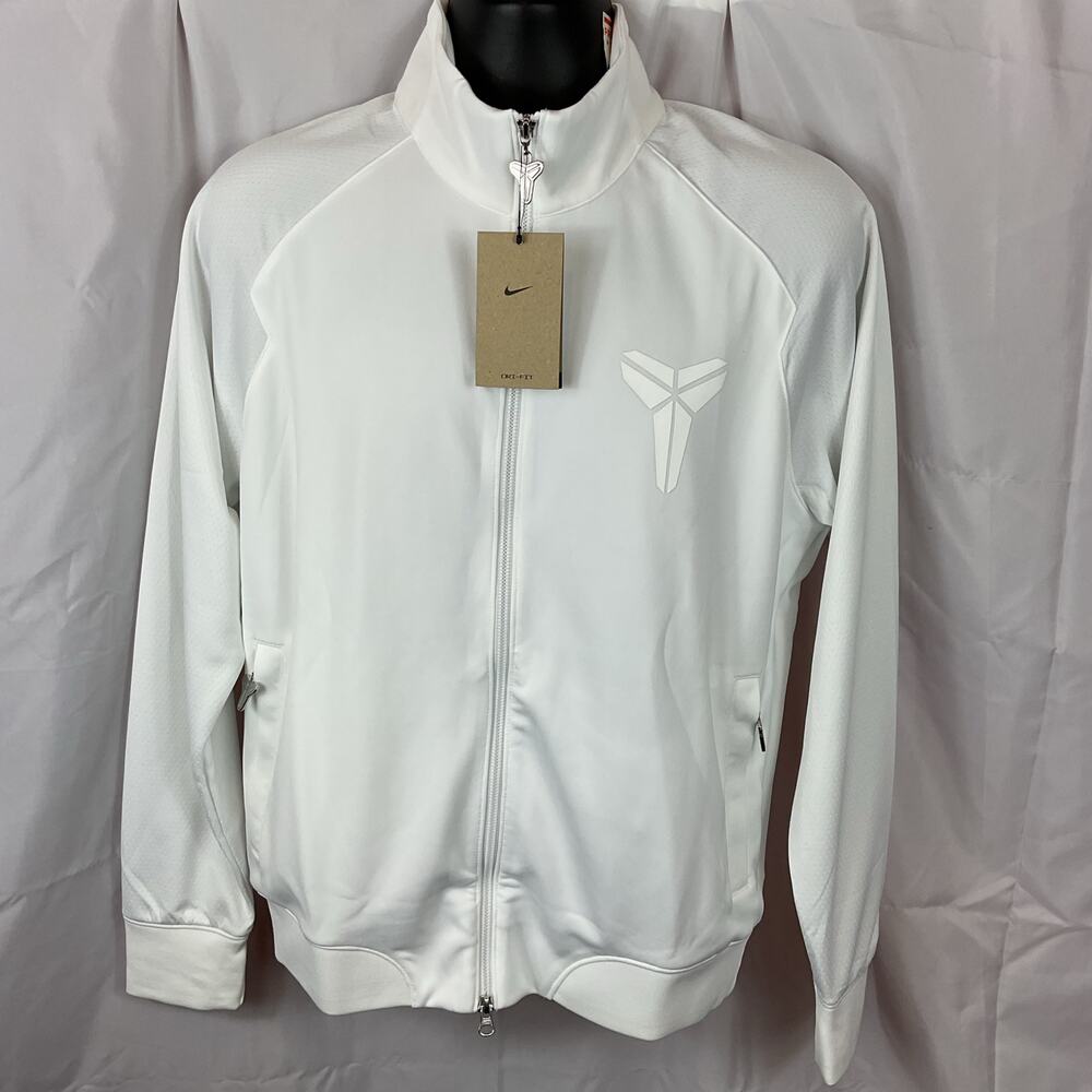 Nike Kobe Bryant Dri-FIT Basketball Knit Jacket White Mamba Men Small FZ0936-100